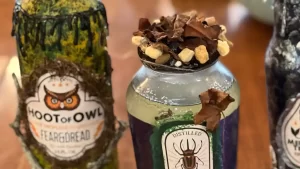 Halloween Apothecary Bottle Art Class at Gather2Grow in Port Orange